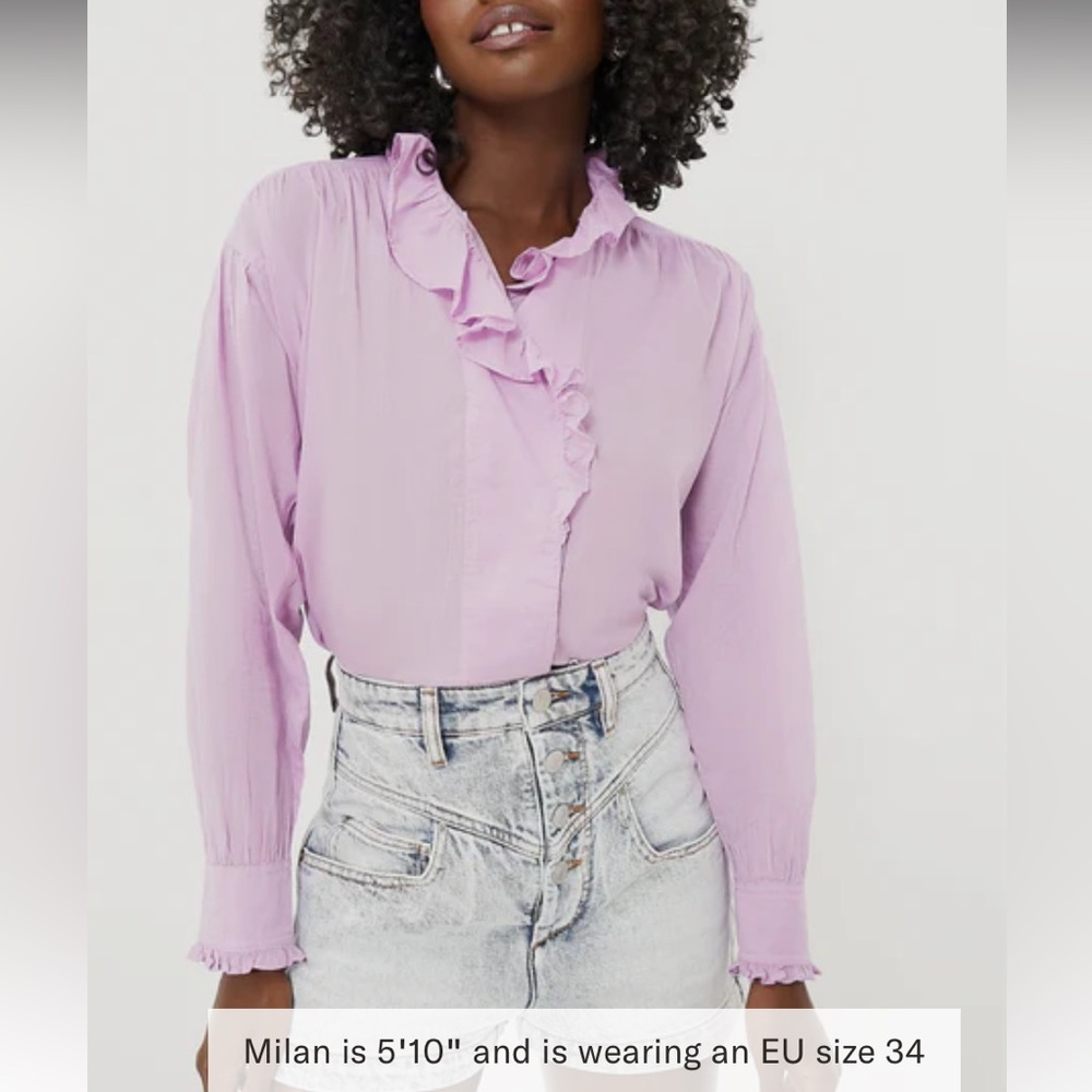 ISABEL MARANT ETOILE
Mauve Pamias Blouse